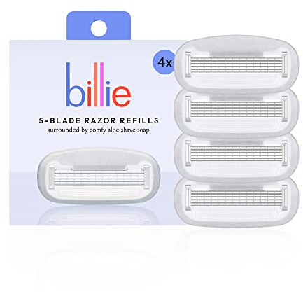 Billie Women’s Razor Refill Blades – 4 Count (Pack of 1)