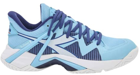 Diadora Women's B.Icon 2 Clay Tennis Shoe (Bright Baby Blue/White, 9)