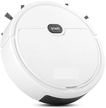 DieffematicJQX Robotdammsugare Robotdammsugare Sopa och våtmoppa golv Matta Trådlös golvmaskin Ladda upp soprobot (Color : White)