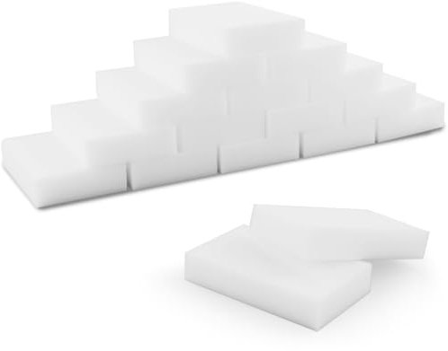 DNDGDLUA Borrador de suciedad, 50 unidades, esponja de goma, esponja mágica, esponja mágica, esponja mágica, esponja mágica, esponja mágica, esponja de limpieza blanca, esponja de melamina, esponja