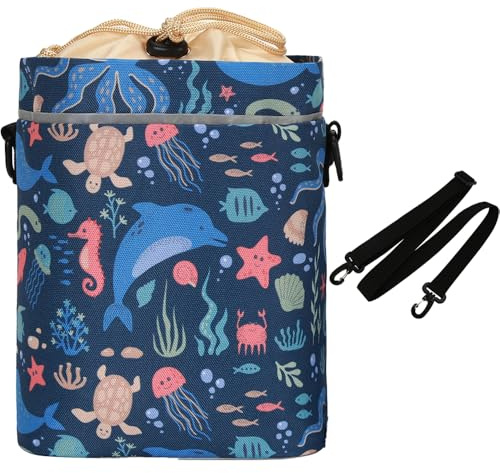 LOCAL LION Bolsa de Manillar para Niños, Cesta de Bicicleta Delantera, Bolso de Manillar con Correa, Cestas de Ciclismo, Bolso de Bicicleta con Diseño Lindo