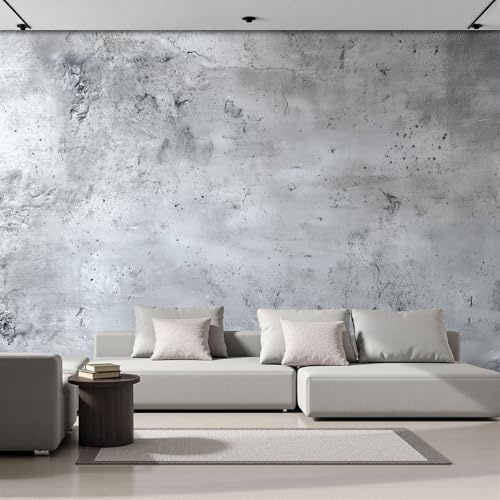 Fotomurale Carta da parati 300x210cm Seta Murale alla moda Decorazione da Muro XXL Poster Gigante Design Soggiorno Cameretta Carta Stile industriale minimalista Struttura del muro di cemento