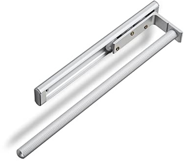 SOTECH 2 Piezas Toalleros Extensibles Ted 1 Brazo EV1 anodizado (Aluminio, 325-487 mm) extraíble telescópico Apto para baño o Cocina
