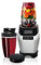 Nutrichef NCBL1000 Personal Electric Single Serve Small Professional Kitchen Countertop Mini Blender for Shakes and Smoothies w/Pulse Blend, Convenient Lid Co, 20 & 24 oz Cups, Black