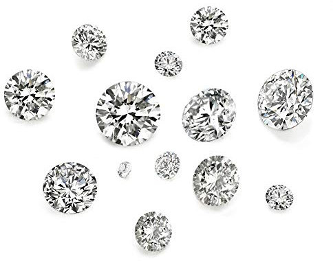 Craftdady 50 Stück 5 Größen klare Cubic Zirkonia Stein lose CZ Strass facettierte Cabochons für Ohrring Armband Anhänger Schmuck DIY Handwerk Herstellung