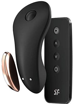 Satisfyer Little Secret Bluetooth Slipvibrator | Auflege-Vibrator für klitorale Ekstase | Sex-Spielzeug mit Connect App Steuerung | Medizinisches Silikon | Leise und diskret | Wiederaufladbar