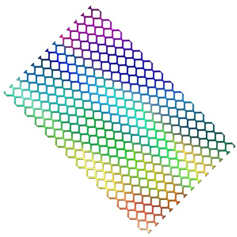 Auto Dekorative Aufkleber, MoreChioce Universal Auto Rücklicht Aufkleber Waben Aufkleber Quadratische Wabenlampe Dekorative Aufkleber Wasserdicht Reflektierend Rücklicht Aufkleber Vinylfolie,Bunt