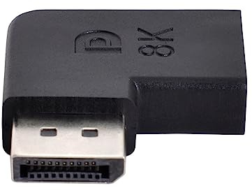 NFHK vinklad DisplayPort 1,4 hane till DP hona 8K 60hz adapter Ultra-HD UHD 4K 144hz 7680 x 4320 för video PC bärbar dator skärm