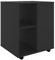 vidaXL Rollschrank Schwarz 60x53x72 cm Holzwerkstoff