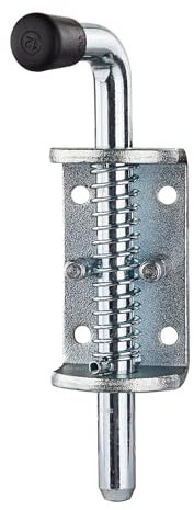 Universal Federriegel Riegel Verschlussriegel Türriegel Torriegel verzinkt mit Arretierung für Fahrzeugbau PKW Anhänger Anbaugeräte Baumaschine