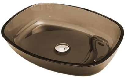 Drop In Bathroom Sink Bathroom Vessel Sink Toilet Simple Washbasin Tempered Glass Washbasin Hotel Counter Basin Bathroom Sinks(D,Sink only)