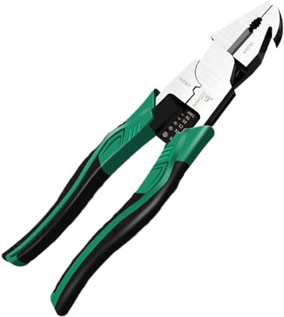 Cortador de alambre - Enchufe de alambre | Nipper de corte lado afilado | Crroma Vanadio Aleación de acero Cable Cable | Cizallamientos multifuncionales Despojado del atractor de uñas cortando