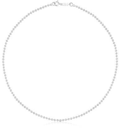 TOUS Gargantilla para Mujer de Plata de Primera Ley con Bolas Medianas, 40 cm de Largo, Colección Basics