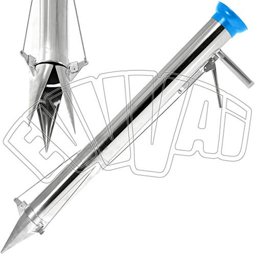 Plantador rápido con 3 bocas para plantar plantones, bulbos, semillas, plantas de jardín o huerto.