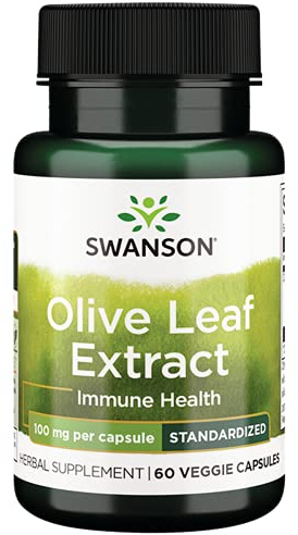 Swanson HRB Olive Leaf EXT STD 100MG 60VEGCP