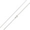 Schöner-SD feine Halskette Erbskette 925 Silber-Kette rhodiniert 38cm