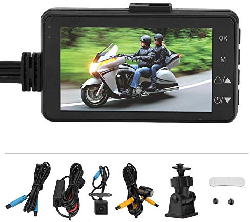 Motorcykel Videoinspelare, Yctze 1080P Videobandspelare Cam HD DVR 120 Graders Instrumentkamera