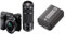 Sony Alpha 6100 | APS-C Spiegellose Kamera mit 16-50mm und 55-210mm Zoomobjektiven (Schneller 0,02s AF, 4K-Filmaufnahmen und neigbares Display) schwarz + Ersatz Akku