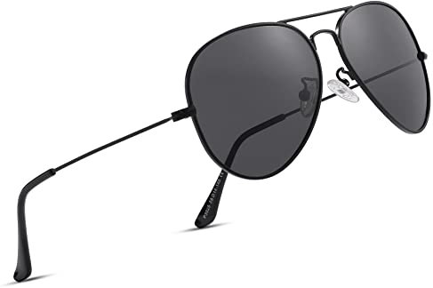 COASION Pilotenbrille Herren Damen Polarisierte Sonnenbrille Fliegerbrille Piloten Sonnenbrillen UV400 Schutz Metallrahmen