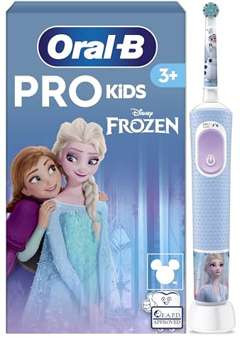 Oral-B Pro Kids Electric Toothbrush, 1 Handle Featuring Frozen, 1 Toothbrush Head, Designed By Braun, For Ages 3+
