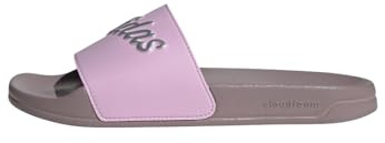 adidas Damen ADILETTE SHOWER, Preloved Fig/Silver Metallic/Lilac, 39 EU