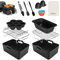 Ninja Heißluftfritteuse Zubehör, 13PCS Airfryer Zubehör für Ninja AF400EU AF300EU Cookwise Usw 7.6L-9.5L Dual Zone Heißluftfritteuse, BPA-Frei
