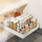HOTOOLME Ausziehbarer Schrank Organizer teleskopschublade nachrüsten Slide Out Drawer küchenschrank organizer schubladen küche Kleben Pull Out Cabinet küchenschublade Ohne Bohren 35 cm