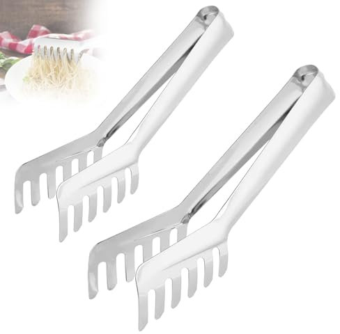 INHEMING 2 pezzi pinze per spaghetti in acciaio inox, Pinza per servire la pasta, clip per spaghetti per buffet, eventi di catering e feste