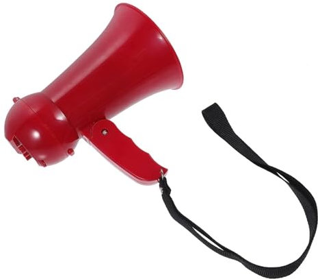 Megafon Bullhorn Justerbara Megafoner Volymkontroll Bullhorn-högtalare Liten Plasthögtalare Bärbar Handmegafon Megafon för Demonstrationer