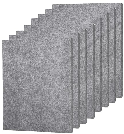 GUOYOU 8 Piezas Deslizadores de Fieltro Autoadhesivos 16 * 20CM Fieltro Adhesivo Muebles Gris Fieltros Autoadhesivo para Cortar para Bricolaje Sillas de Fieltros deTela Muebles