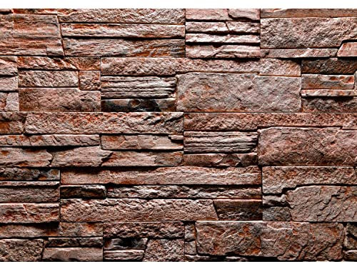Runa Art Papel tapiz fotográfico Pared de piedra Moderna Lana Sala Cuarto Salón - Made in Germany - bronce 9495010a