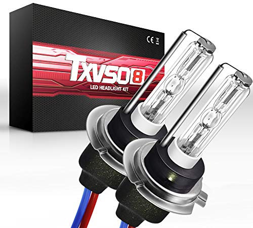 Sipobuy H7 55W HID ampoules de rechange phare ampoule xénon, base en métal, blanc 6000k, 2pcs / ensemble