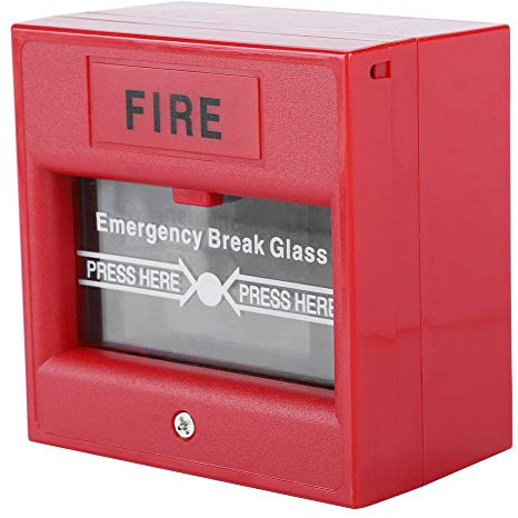 Feuer Alarm Knopf,Alarmknopf Hause Büro Notfall Sicheranlage innen Sicherheitssysteme Sicherheitsknopf Notausgangsknopf Rot