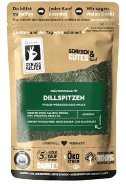 Bremer Gewürzhandel Dillspitzen, gerebelt, Dill Gewürz für Kartoffelsalat, Fisch und Gurkensalat, 10 x 40g