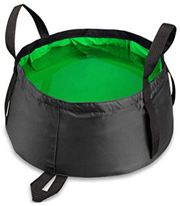BJ-SHOP Bassin Pliant,Pliable Seau Bassin de Lavage Portatif Léger et Etanche à l'eau avec Le Sac de Transport pour Le Camping de Voyage Lavant la Pêche 8.5L