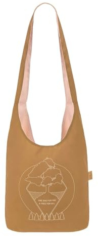 LÄSSIG Einkaufsshopper Umhängetasche Green Label Charity Shopper Tree curry