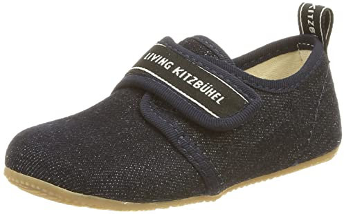 Living Kitzbühel Klettmodell LK Schriftzug Hausschuh, Nachtblau, 25 EU