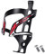 KABON Fahrrad Flaschenhalter, Leichtgewichtem Aluminium Fahrrad Getränkehalter Flaschenhalter Rack für MTB Rennrad Mountain Bike (Rot)