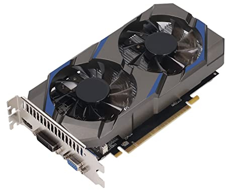 VBESTLIFE GTX-750-Grafikkarte, 4 GB GDDR5 128-Bit-Desktop-PC-Gaming-Grafikkarte, PCIE 3.0 16X, Zwei Lüfter, Unterstützt DirectX 11.1