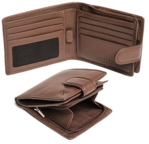 Lavalen Carteras para Hombre Piel - Monedero con Estilo - Cartera Hombre Hecha a Mano Cuero Auténtico - Billeteras con RFID - La Cartera Cómoda - Wallets for Men - Regalos Originales.