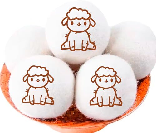 PARNER Lot de 6 boules de laine XXL pour sèche-linge - Balles écologiques et réutilisables pour séchage efficace