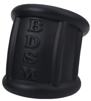 Kutocesy Anello Pene Morbido in Silicone Ci sono 3 Colori Adatti a Qualsiasi Dimensione Anello per Scroto Erotico Cintura per Giocattoli Sessuali per Uomini Piacere per Coppie (Black)