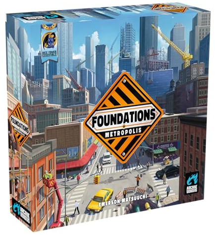Arcane Wonders Foundations of Metropolis Strategie-Brettspiel, für 1 bis 4 Spieler und ab 14 Jahren