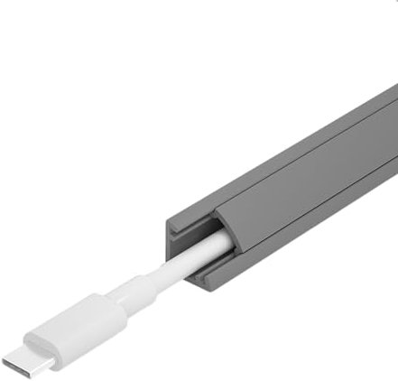 Lot de 5 conduits de câbles d'angle pour mur, sol, plinthes et plafond, cache-câbles TV, 1 m de long, solution de conduit de câble