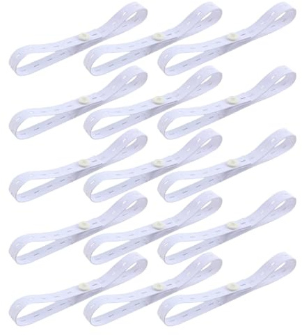 HANABASS Elastische Windelbefestigungsschnallen aus Gummiband 15 Stück mit Verstellbarem Gurt zur Sicheren Windelbefestigung für Babys im Babyalltag