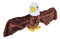 Wild Republic 19505 Republic 21415 Huggers Schnapparmband Kuscheltier, Plüschtier, Weißkopfseeadler, Braun, 20 cm