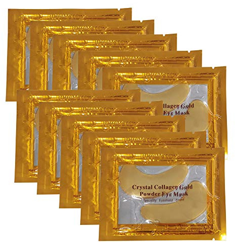 Vandarllin24K Gold Powder Gel Collagen Under Eye Masks Sheet Patch, Remove Bags,Dark Circles &Puffiness,Reduce Wrinkle,Moisturising,Hydrating for Blackheads (30 Pairs)