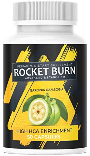 NEU: ROCKET BURN + Garcinia Cambogia - EXTREM Kapsel Ergänzung für Frauen & Männer, hochdosiert + vegan, die Kapsel für den Tag – STOFFWECHSEL – POWER – ENERGIE – STARK - aus Deutschland 1x