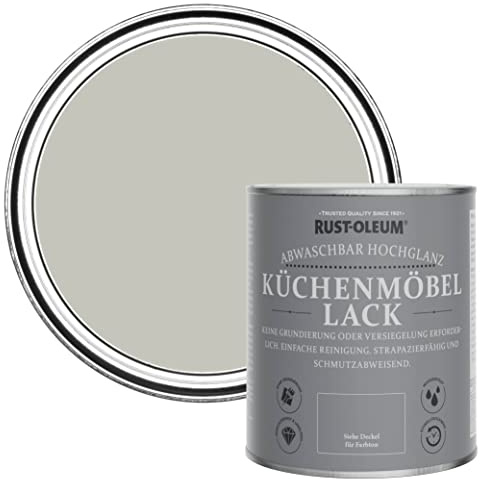 Rust-Oleum Grey Kitchen Cupboard Paint in Gloss Finish - Tyne Fog 750ml