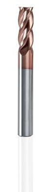 NZ 4 Flute 5/16 Square End Mill with TiSiN Coating, Milling Cutter HRC55 for Machining Hardened Steel, Stainless Steel, Titanium Alloy, Alloy Steel, Cast Iron